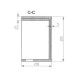 Lave main avec porte serviette - composite blanc mat - 50x30 cm - wishes 