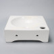 Lave mains carré céramique blanc - 29x29 cm - like 