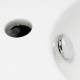 Lave main d'angle rond - céramique - 42x27 cm - style 
