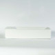 Lave main rectangulaire gain de place gauche - céramique blanc - 38x15 cm - minimalist 