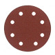 8 disques auto-agrippant corindon semi-vrac - D. 125 mm Gr. 80 - 8 trous pour bois et métaux - LEMAN - 12508.82