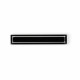 Poignée de meuble rectangulaire core 96/125 mm acrylique noire