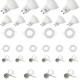 Lot de 10 kits spot led gu10 5 watt (eq. 50 watt) - Couleur et support au choix