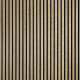 Lot de 7 panneaux tasseaux bois 250 x 30 x 2 cm - décor chêne clair fond noir - 5,25m² 