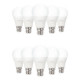 Lot de 10 ampoules led b22 9 watt (eq. 60 watt)