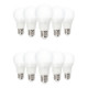 Lot de 10 ampoules led e27 9 watt (eq. 60 watt)