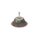 Brosse conique sur tige fil acier ondulé décapage dur bois/métal - D. 75 mm - Q. 6 mm - fil 0.30 - LEMAN - 310.075V