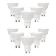 Lot de 10 spot led gu10 7 watt (eq. 50 watt)
