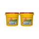 Lot de 2 compléments d'imperméabilisation pour piscine sika enduit piscine - blanc écume - kit 6,16kg