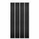 Lot de 4 panneaux tasseaux tasseaux bois 250 x 30 x 2 cm - lamelles placage noir fond noir - 3m²