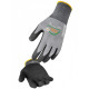 Lot de 5 gants manutention légère singer - milieux humides 3/4 enduit nitrile paume enduite sans picot jauge 15 - Taille au choix