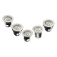 Lot de 5 spots led encastrables sol 1,8 watt IP68 - Couleur eclairage - Bleu
