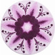 Tapis de salle de bain gift of tenderness violet rond 60 cm