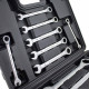 Mallette kit de 12 clés plates - clés à cliquet       Noir 