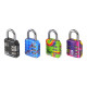 Master lock - 932327 - cadenas à code 3 chiffres multicolore 