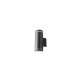 Metro deco applique cylindrique graphite 2xgu10 classe ii ip65