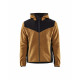 Veste tricotée avec softshell 59402536 - Couleur et taille au choix Miel doré-Noir