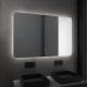 Miroir salle de bain rétro éclairé à LED 120x80x3,5 cm - ATMOSPHERE Aurlane - MIR008