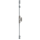 Cremone n2 a clef chrome