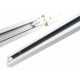 Rail spot binaire monophasé 1m blanc