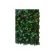 Mur végétal jet7garden 12 plaques feuillage artificiel lierre - 3m2 - vert et rouge