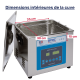Bpac nettoyeur ultrasons 15 litres professionnel turbo + sweep + degas 