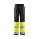 Pantalon haute-visibilité softshell coloris  15622517 noir-jaune fluo