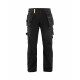Pantalon artisan stretch 4D  15221645 Noir-Jaune fluo 
