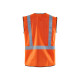 Gilet zippé haute visibilité 30291022 - Coloris au choix orange fluo 