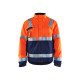 Veste hiver haute-visibilité coloris  48621811 orange fluo-marine 