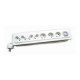 Orys -blocs 7 prises 3x16a + 4x6a + inter glass finish blanc + base blanche
