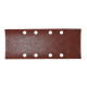 10 Feuilles rectangulaires abrasives 93x230 mm G120 - 4 + 4 trous - MAKITA - P-36011