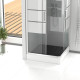 Caillebotis en bois composite gris pour cabine carrée - dimensions 79.7 x 79.7 x 3.2 cm Aurlane - CAI041