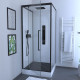 Caillebotis en bois composite gris pour cabine carrée - dimensions 80 x 76 x 3.2 cm Aurlane - CAI047