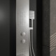 Colonne de douche effet pluie - 140x20cm - acier inoxydable chrome brossé Aurlane - COL070 