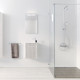Meuble lave mains mini 40x50x22 cm - gris et blanc Aurlane - LAV1006