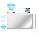 Miroir led salle de bain et contour noir - 100x70cm - go black led Aurlane - MIR064 