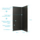 Pack 2 panneaux muraux pierre adoise 90x210 cm + profilés finition et angle chrome Aurlane - PACP308 