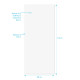 Panneau mural finition aluminium blanc 100 x 210 cm - wall'it blanc Aurlane - FAC1040 