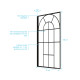 Pare baignoire déco 75x130 cm - verre trempé 4 mm sérigraphie verrière - profilé noir mat Aurlane - FAC1034 