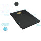 Pack receveur noir effet pierre 80x120 cm et grille décor linéaire or doré brossé - rock 2 Aurlane - PACR201 