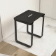 Siege de douche en inox noir mat - 40x30x46 cm Aurlane - CAI051