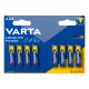 6+2 Piles alcalines LONGLIFE LR03 AAA VARTA - BRICODEAL - 546596