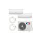 Pack climatiseur reversible bi-split airton - a poser soi-meme - 2600w - 2600w - readyclim 2x6m