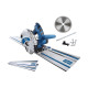 Pack scheppach scie plongeante - 160mm - 1200w - pl55 - 3 rails de guidage - 1 lame - 48 dents - 2 serre-joints