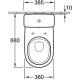 Combipack WC O.Novo modèle sur pied avec abattant Villeroy et Boch 