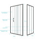 Pack Paroi porte de douche coulissante sérigraphie 120x200cm + Paroi retour 80x200 cm - CRUSHX Aurlane - PACF013 