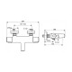 Paini tech – thermostatique baignoire mural chromé