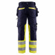 Pantalon de travail artisan x1900 haute visibilité blaklader +stretch - Couleur au choix 