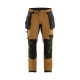 Pantalon artisan stretch 4D poches flottantes détachables 17201645 - Taille au choix Nougat/Noir